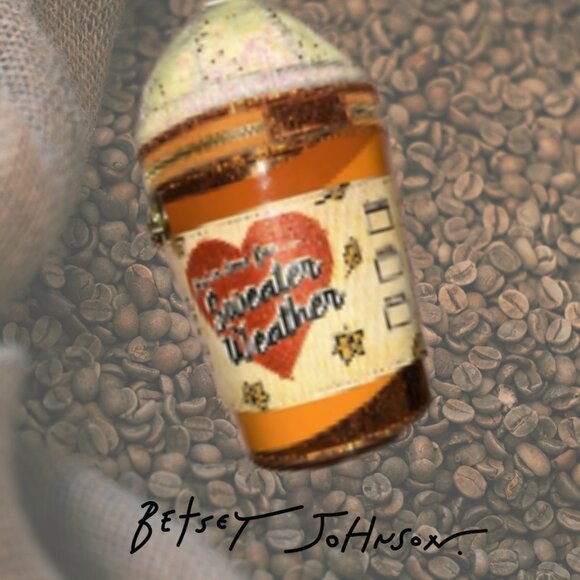 VERY RARE EUC Betsey Johnson Pumpkin Spice Crossbody Bag - Picture 2 of 4